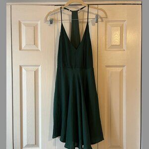 Willy Jays Charleston Dark Green Mini Dress